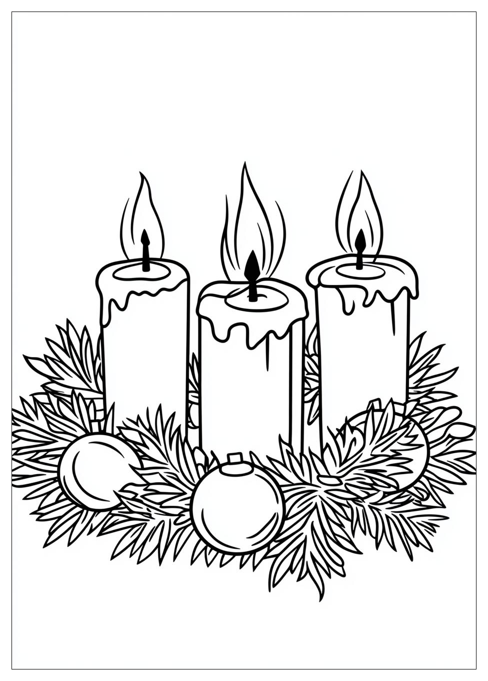 Adventskranz Ausmalbilder 18