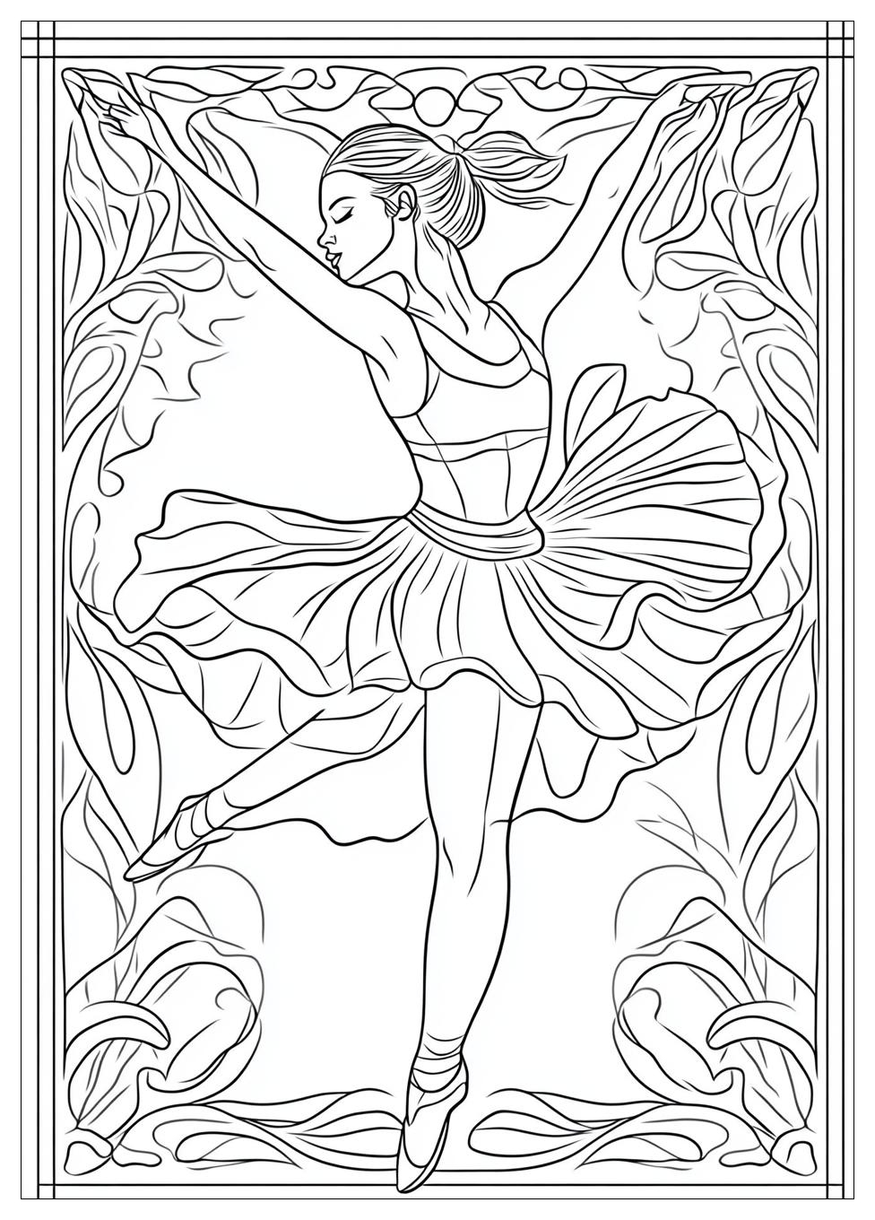 Ballerina Ausmalbilder 10