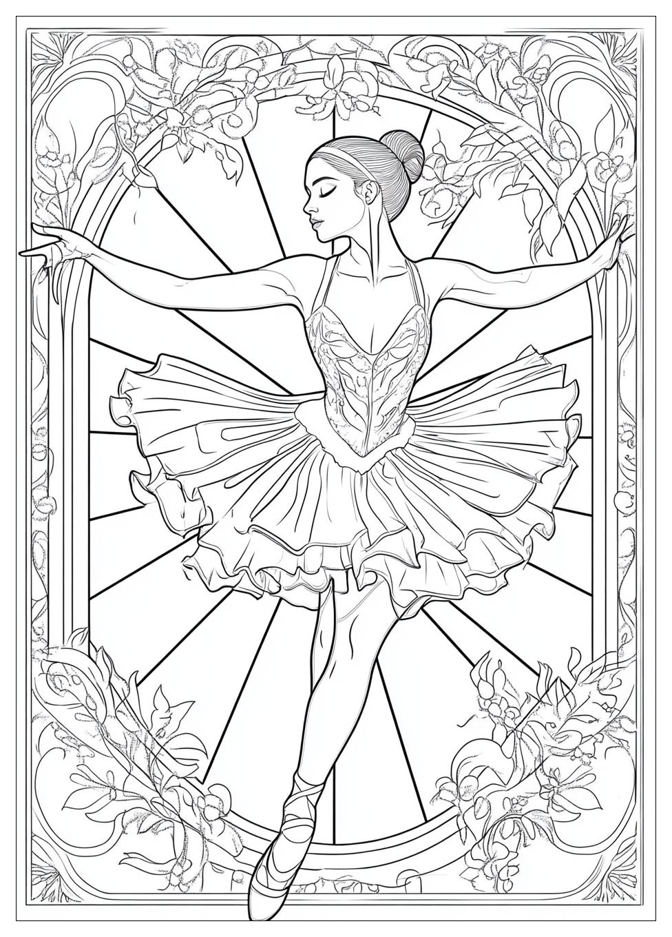 Ballerina Ausmalbilder 12