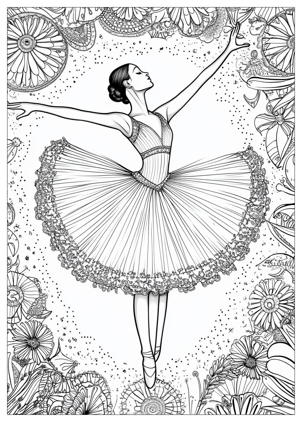 Ballerina Ausmalbilder 16