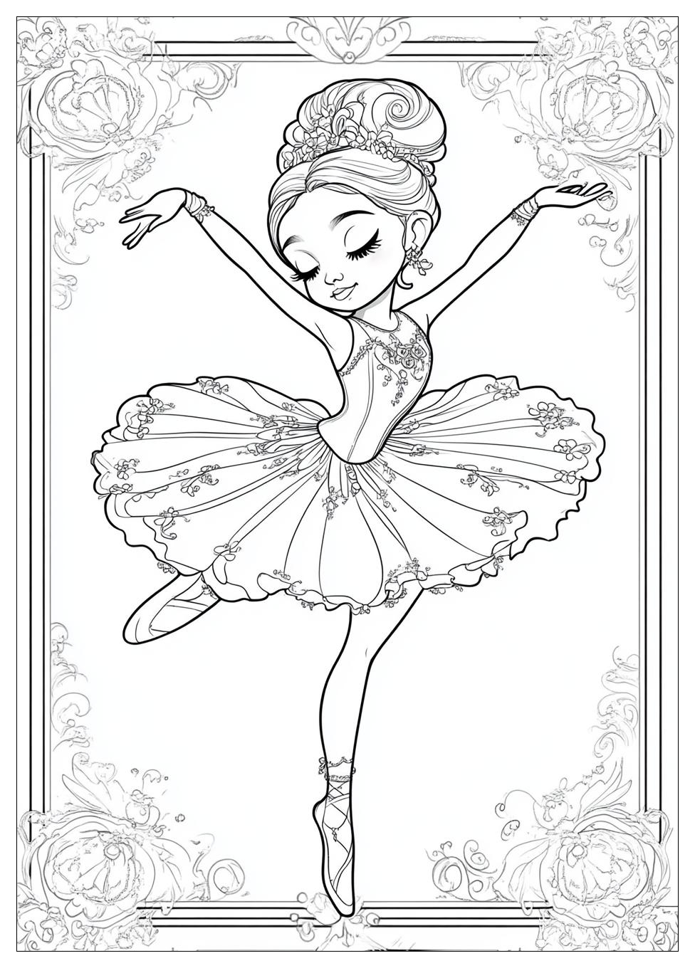 Ballerina Ausmalbilder 5