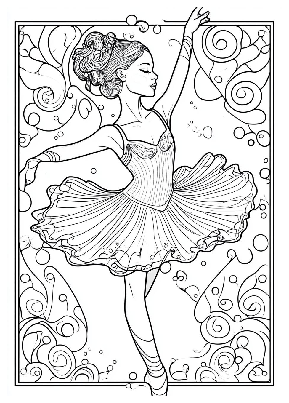 Ballerina Ausmalbilder 6