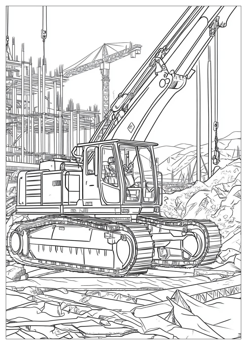 Baustelle Ausmalbilder 23