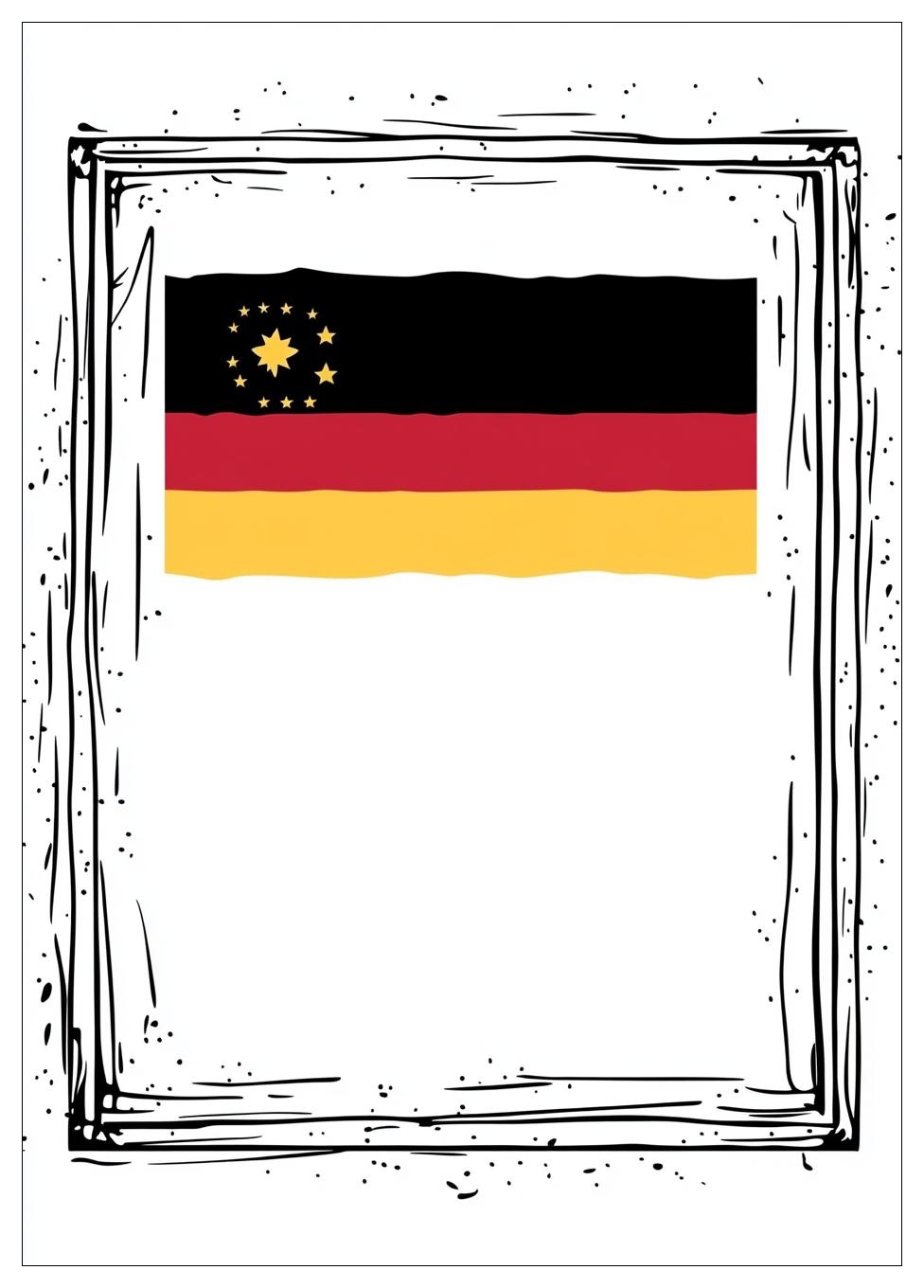 Deutschland Flagge Ausmalbilder 12