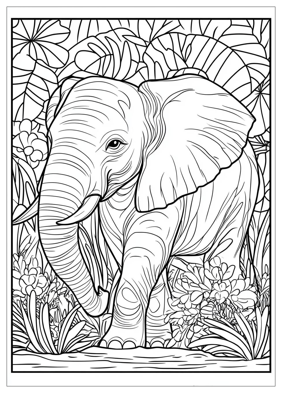 Elefant Ausmalbilder 3
