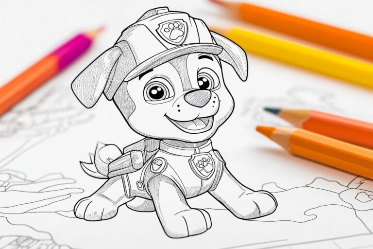 Everest Paw Patrol Ausmalbilder : Everest zum Ausmalen für Kinder