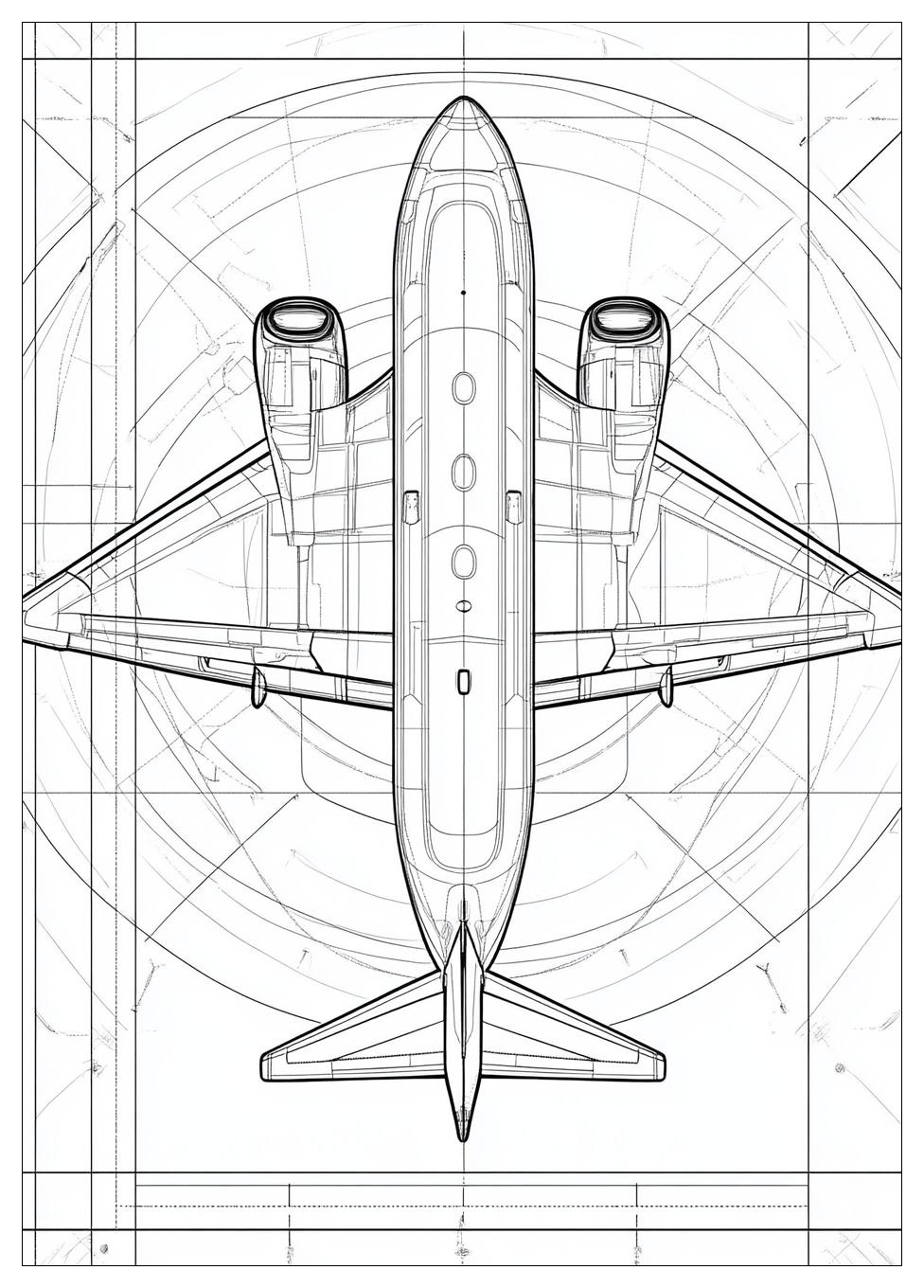 Flugzeug Ausmalbilder 9