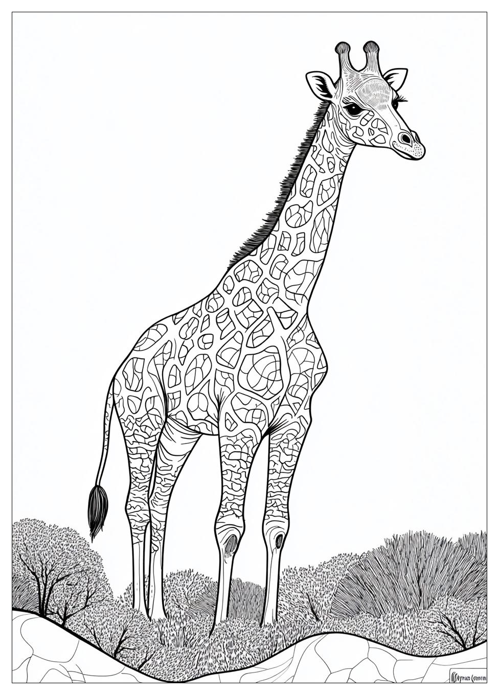 Giraffe Ausmalbilder 17