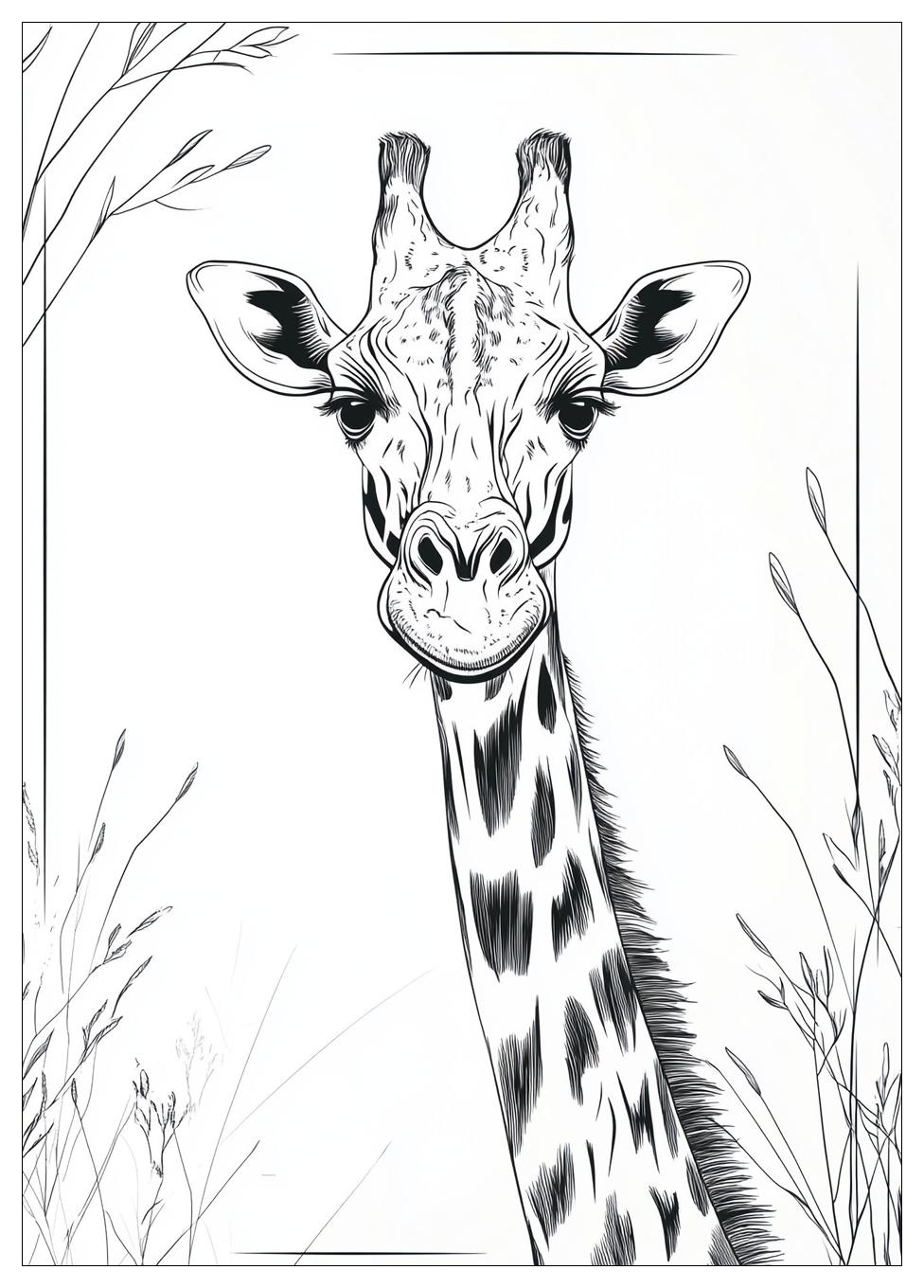 Giraffe Ausmalbilder 8