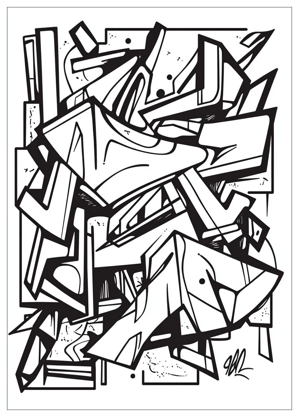 Graffiti Ausmalbilder 1