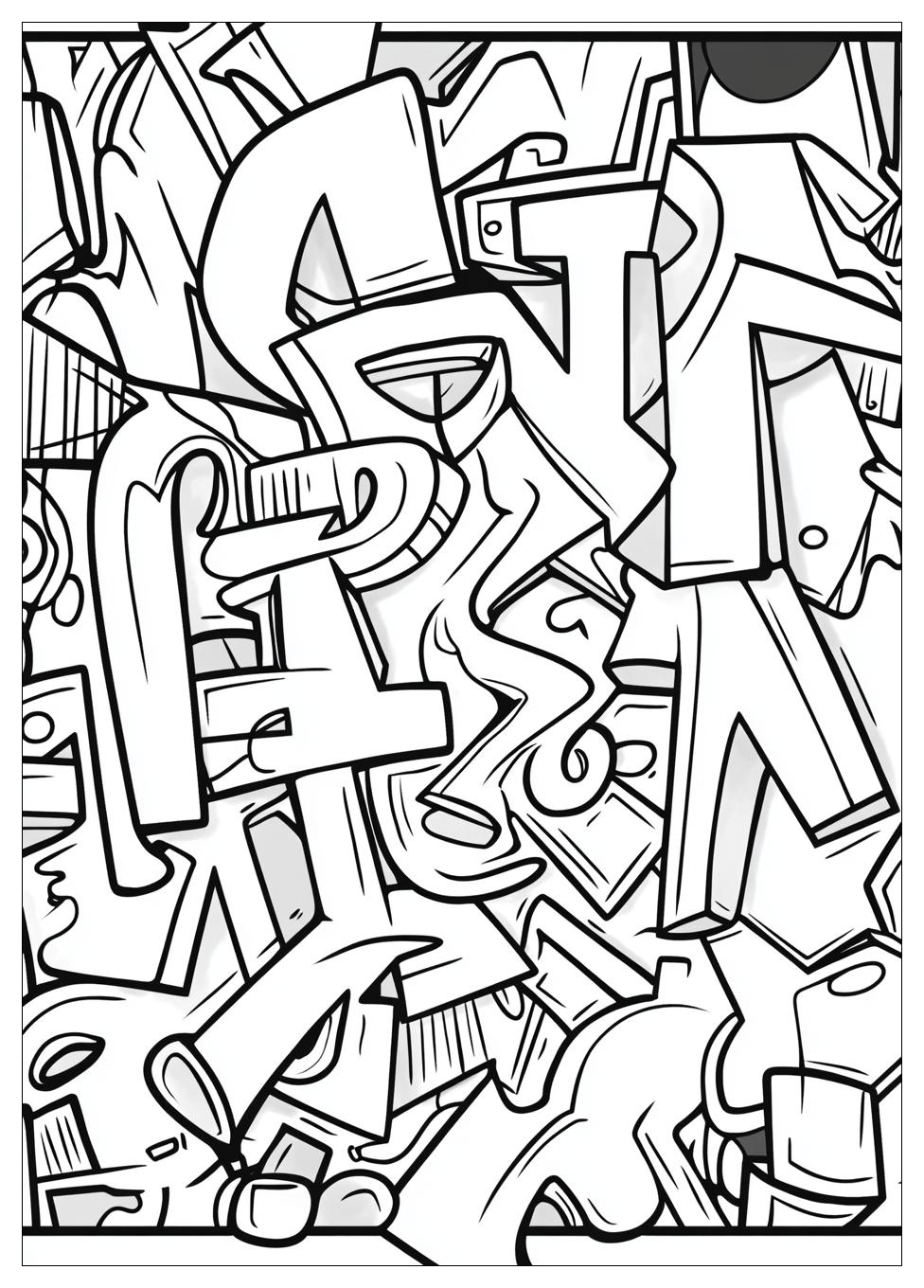 Graffiti Ausmalbilder 3
