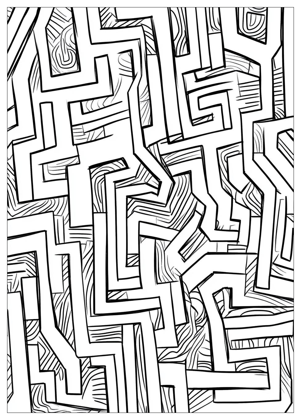 Labyrinth Ausmalbilder 16