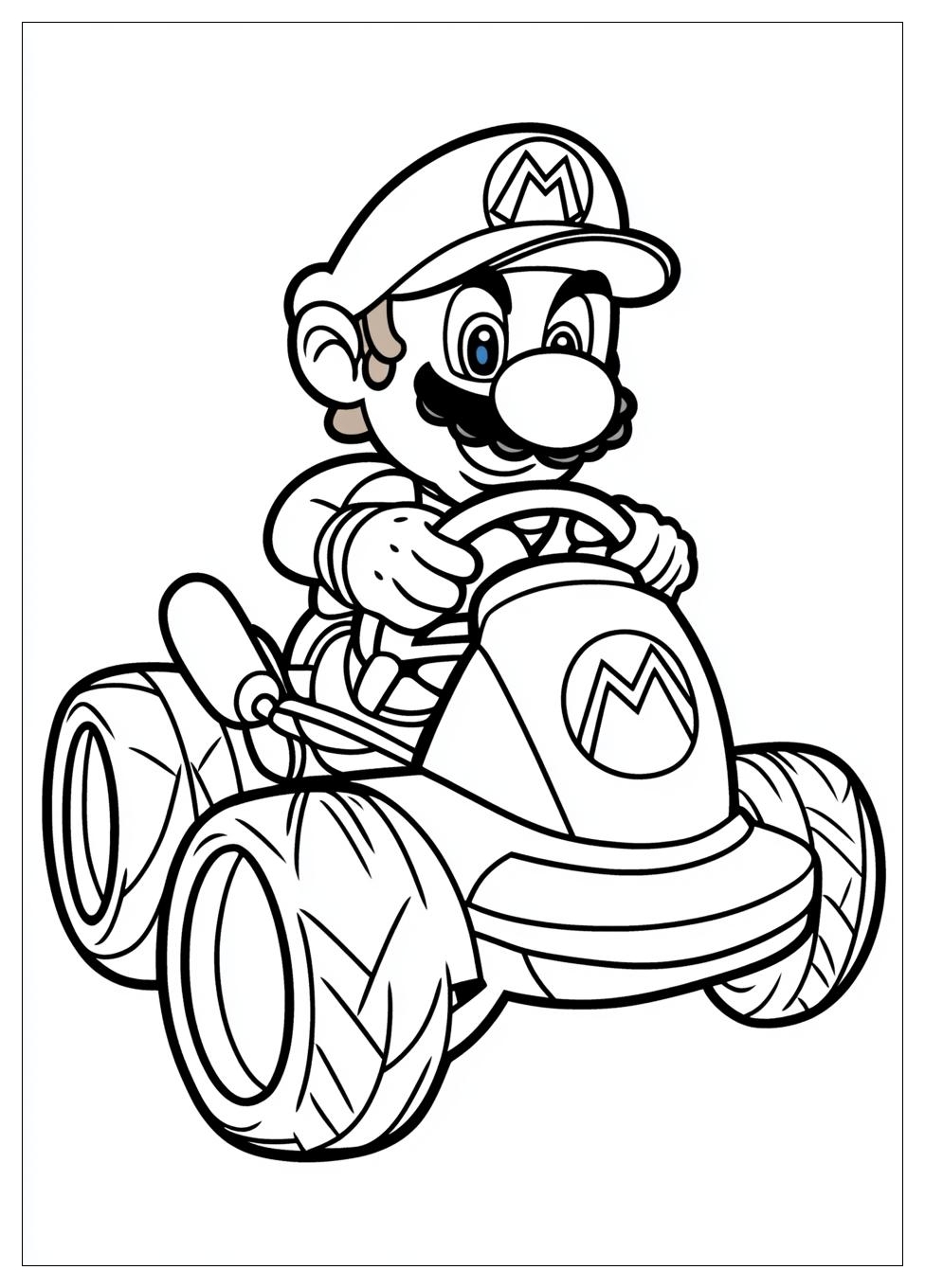 Mario Kart Ausmalbilder 1