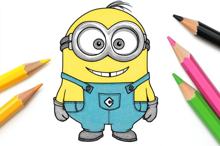 Minions Ausmalbilder : Malen mit den Minions – Spaß für Kinder