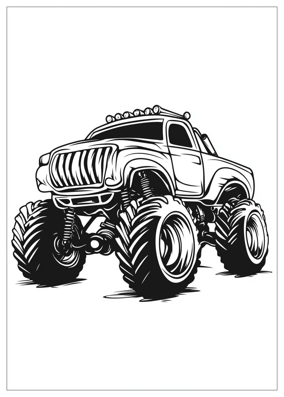 Monstertruck Ausmalbilder 1