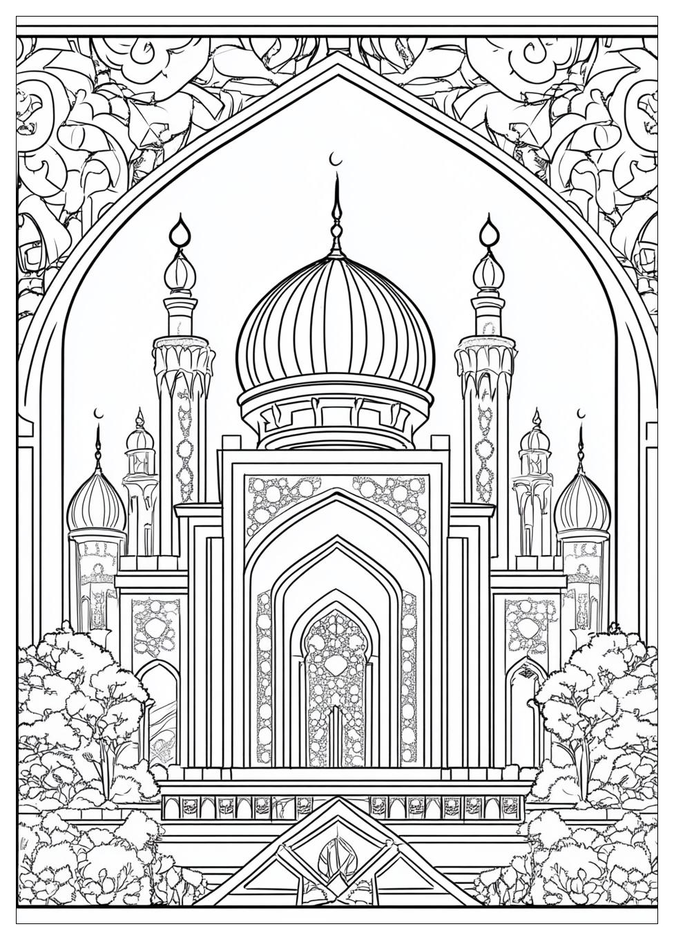 Moschee Ausmalbilder 4