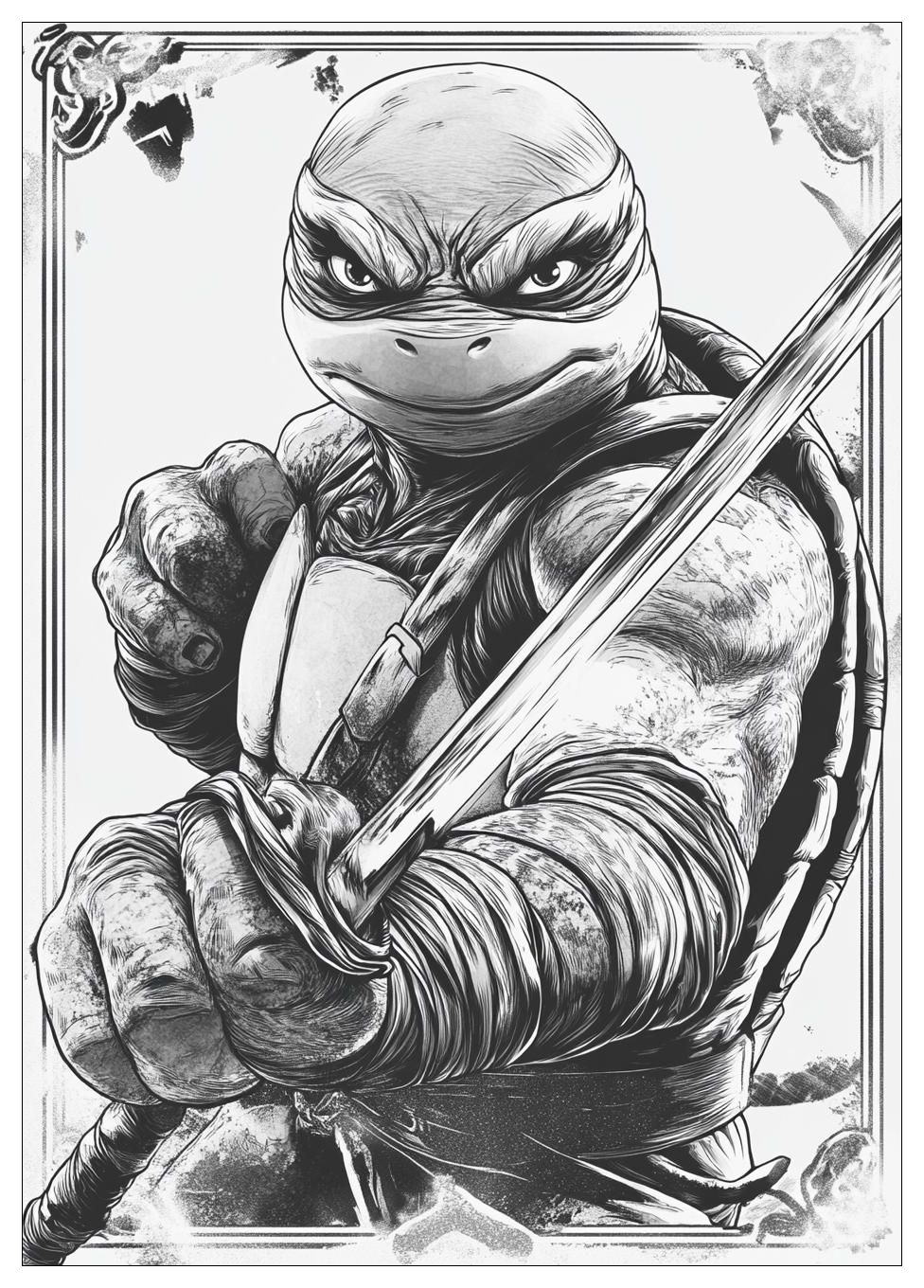 Ninja Turtles Ausmalbilder 5