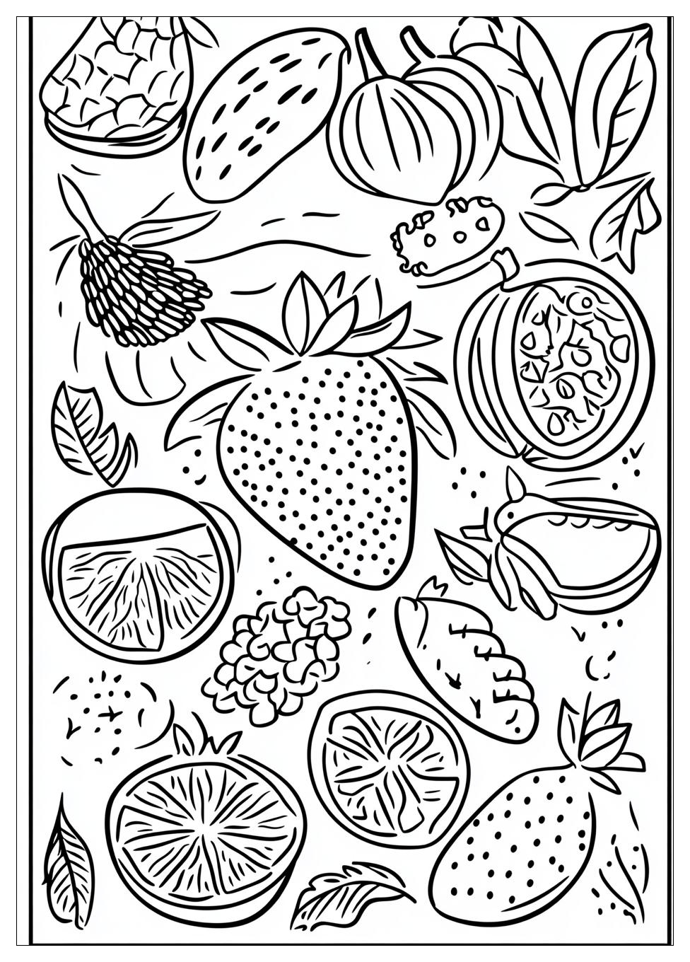 Obst Ausmalbilder 1