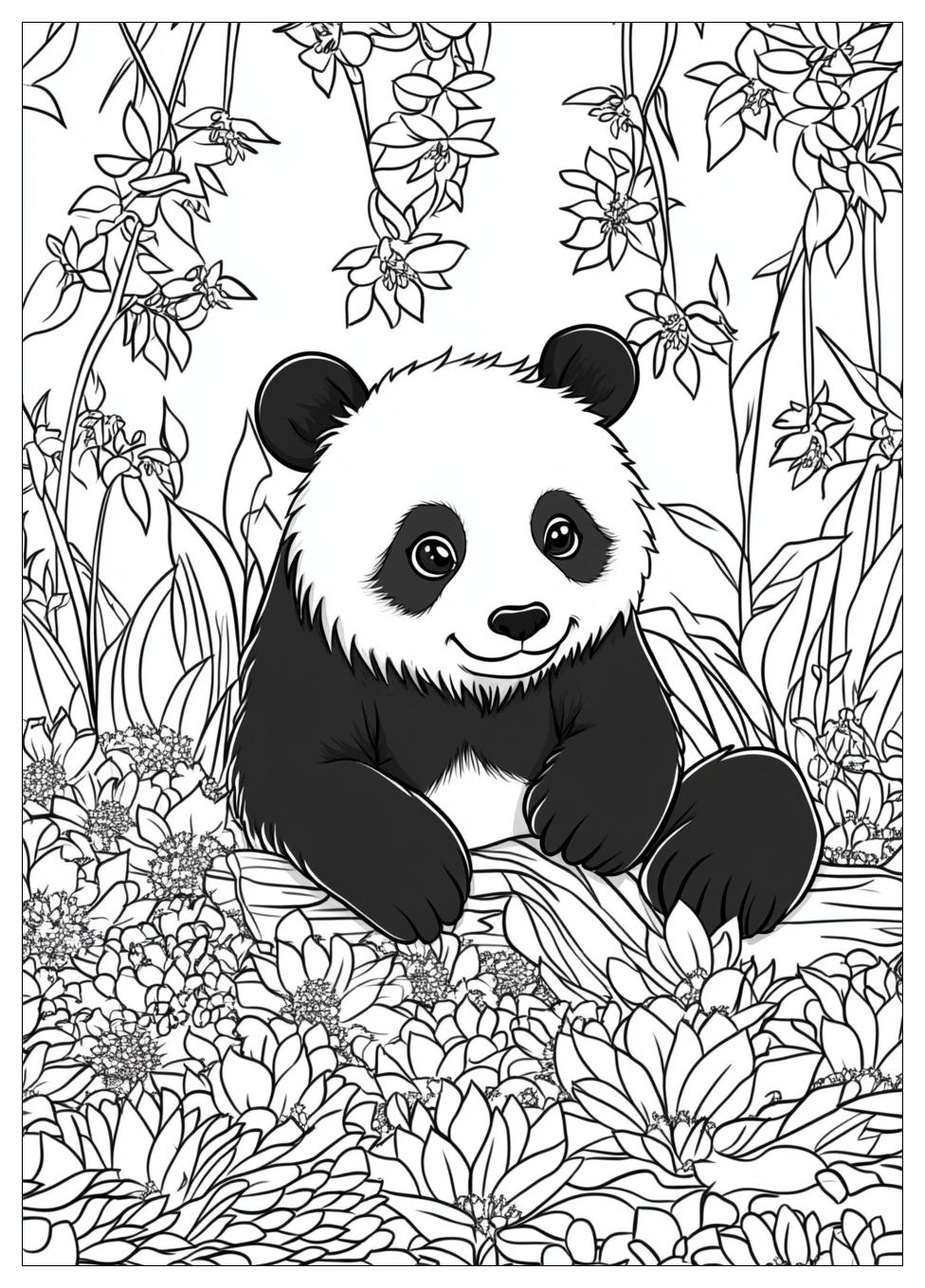 Panda Ausmalbilder 1