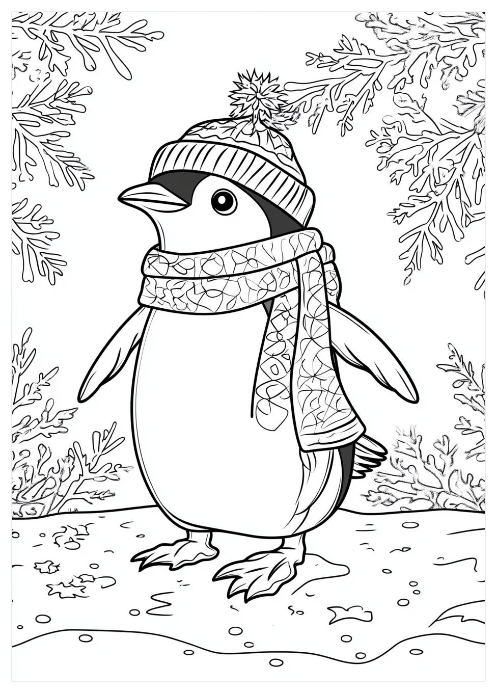 Pinguin Ausmalbilder 1