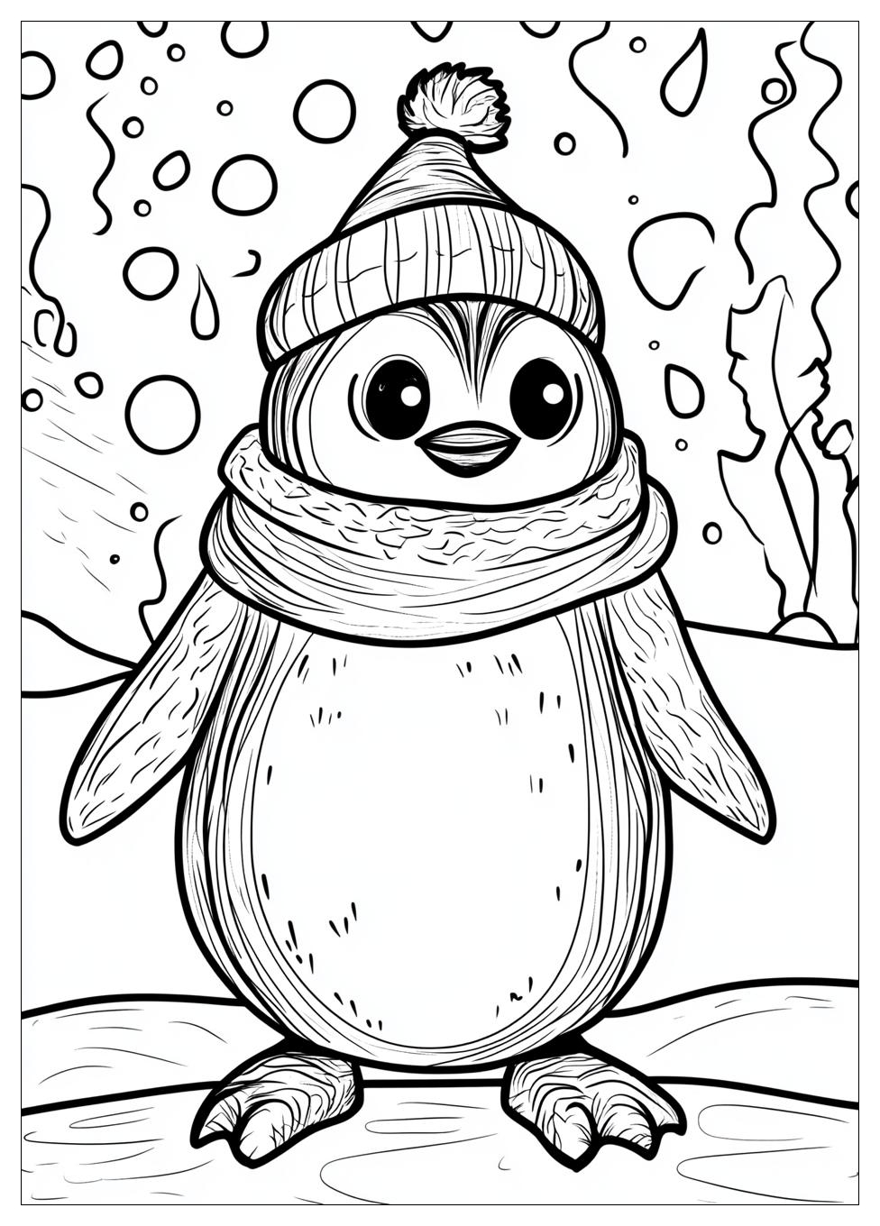 Pinguin Ausmalbilder 12