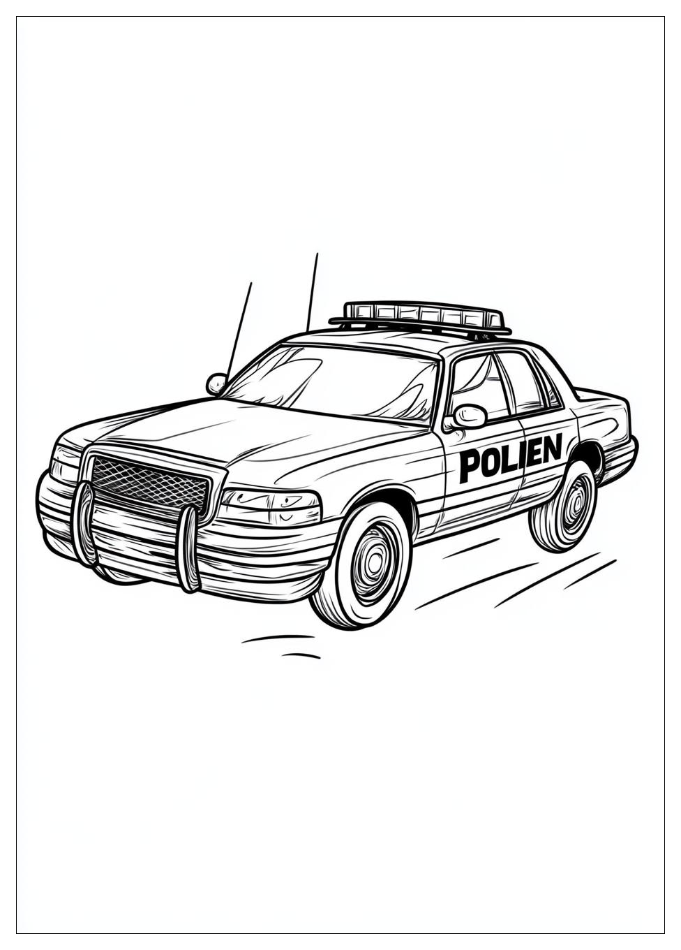 Polizeiauto Ausmalbilder 3