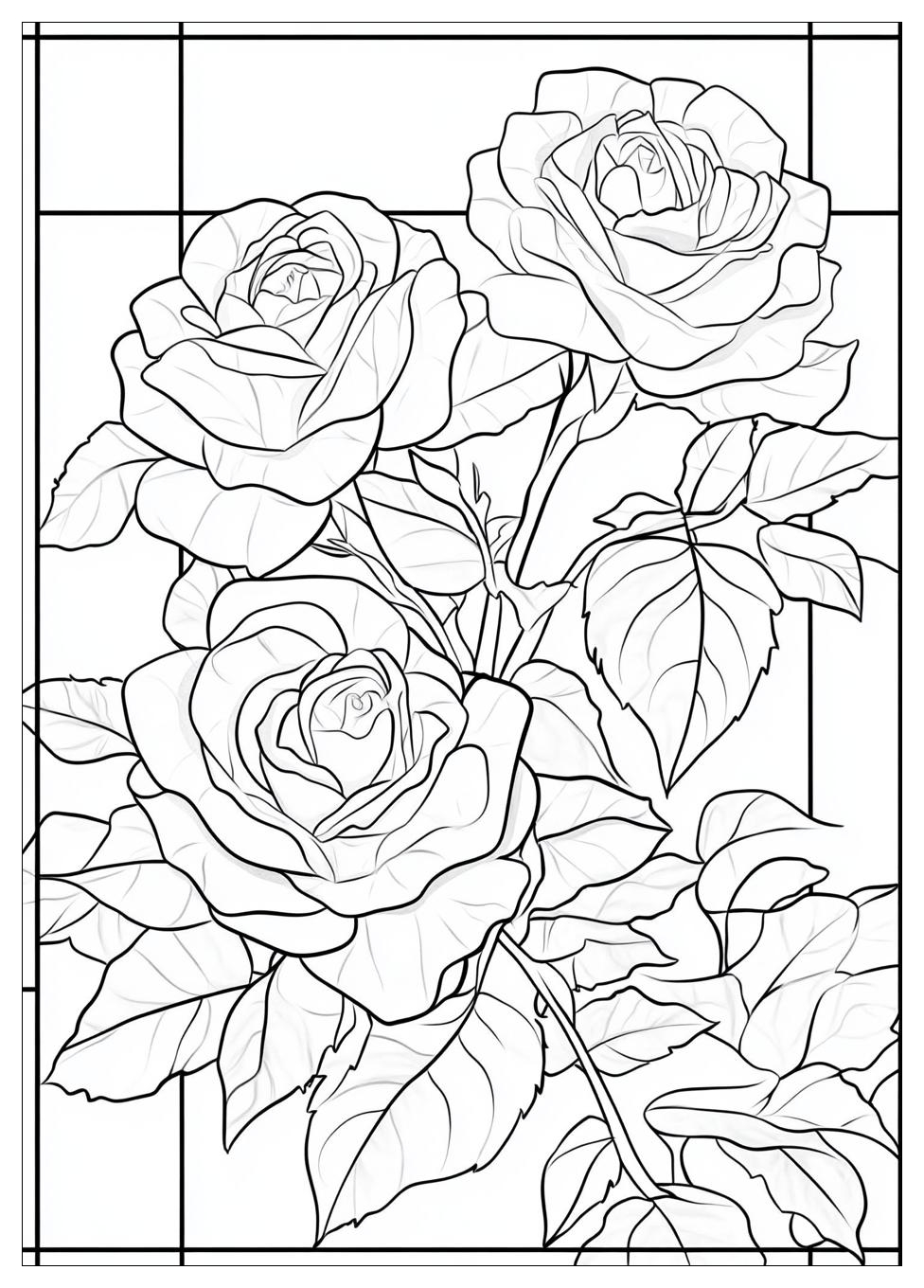 Rose Ausmalbilder 17