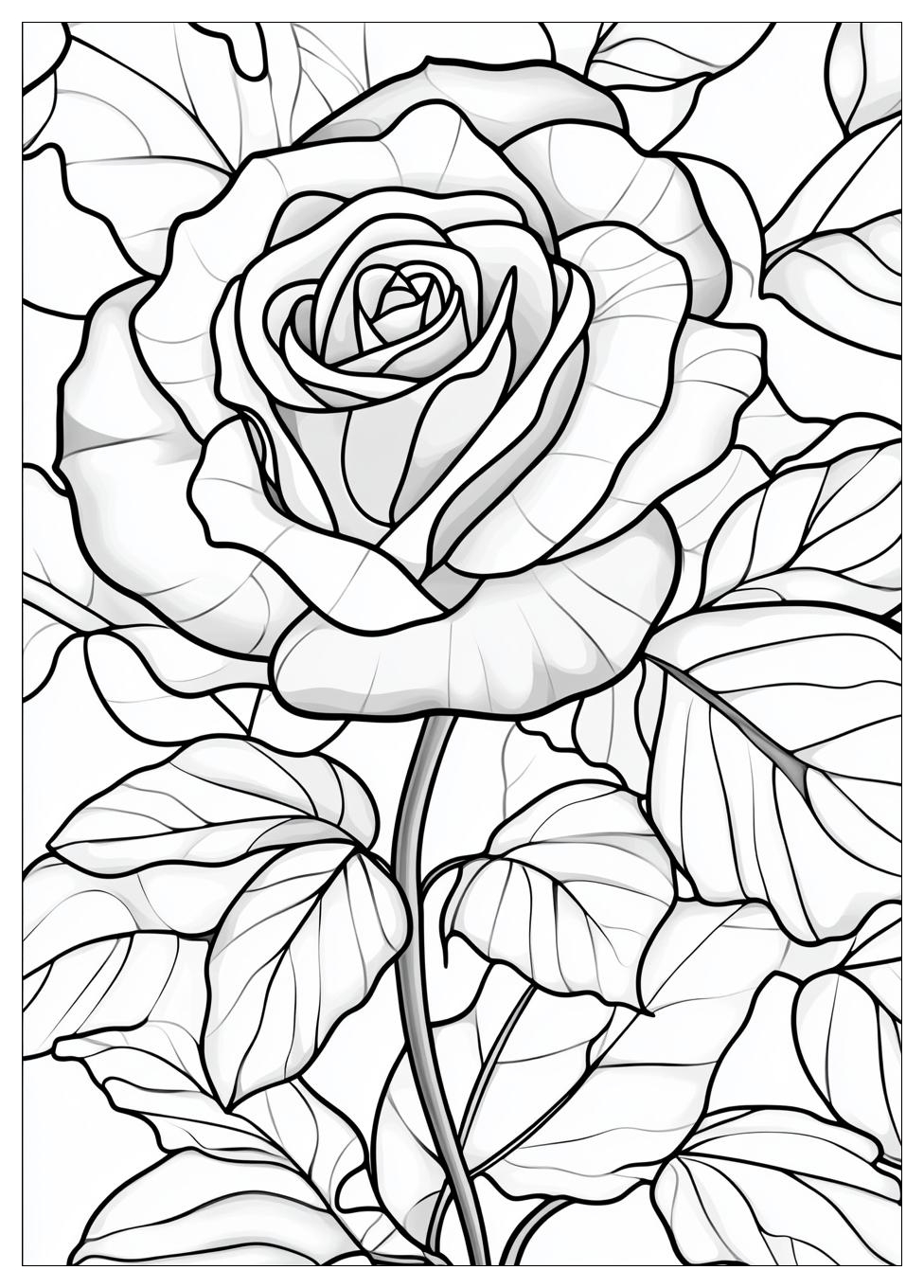 Rose Ausmalbilder 20
