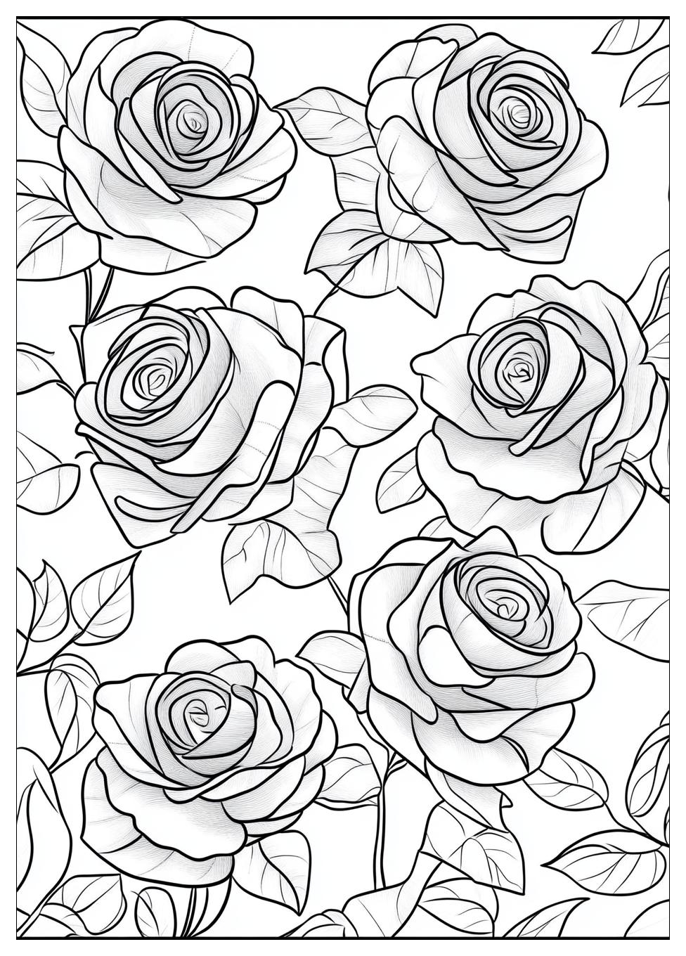 Rose Ausmalbilder 21