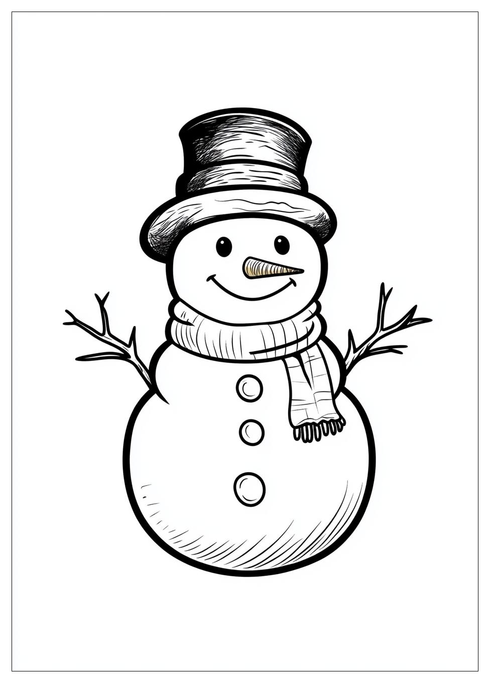 Schneemann Ausmalbilder 22