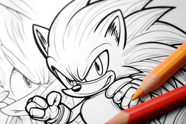 Sonic Ausmalbilder : Kreative Abenteuer mit Sonic