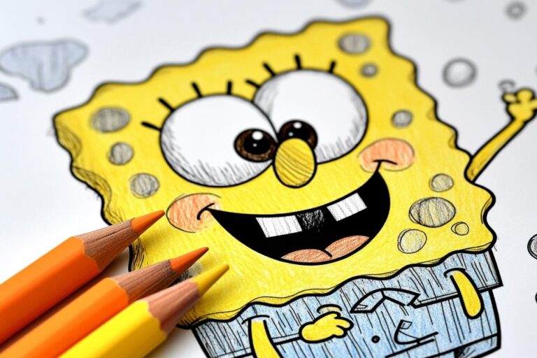 Spongebob Ausmalbilder : Spongebob – Kreative Abenteuer für Kinder