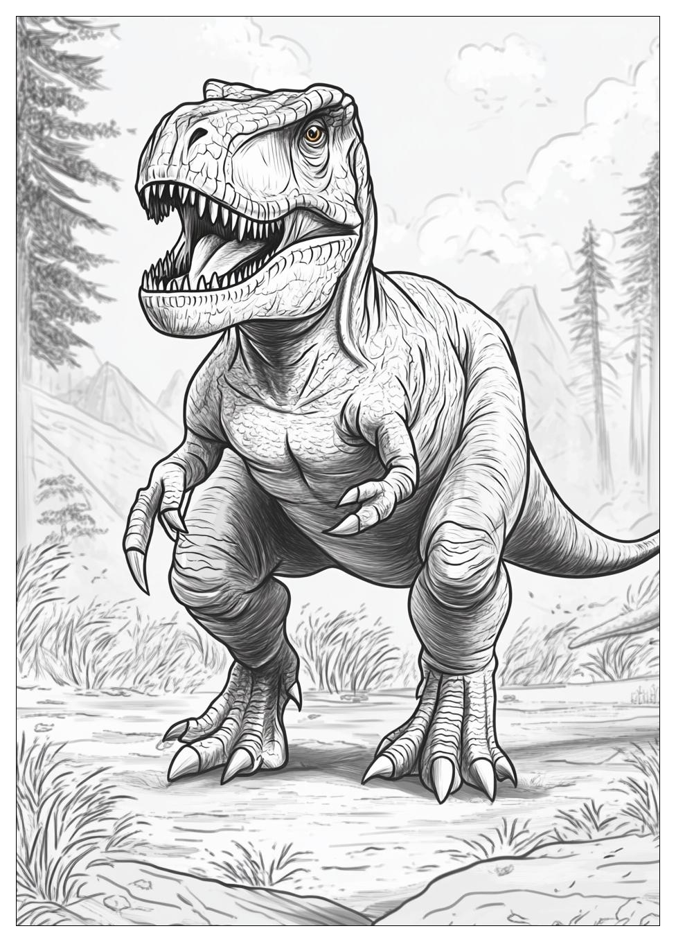 Tyrannosaurus Rex Ausmalbilder 1