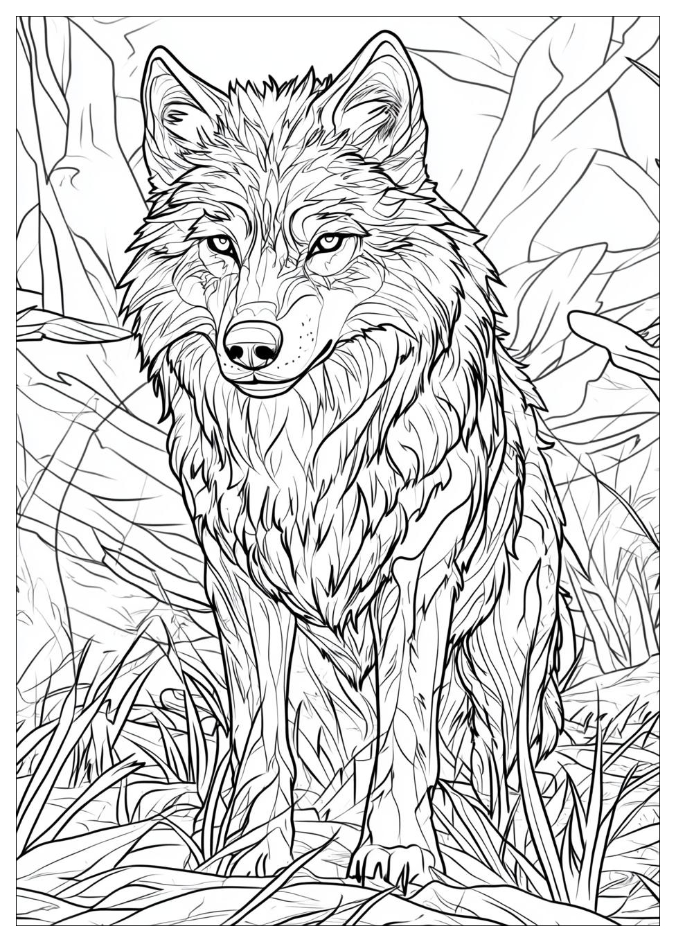 Wolf Ausmalbilder 5